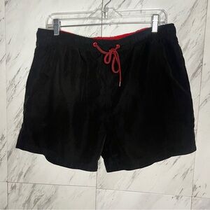 BUNDLE of 2 Primark Cedarwood State Orange and Black Swim Trunk Shorts SZ L